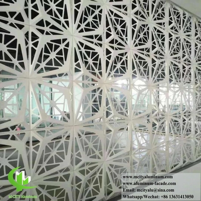 3D Metal revestimento painéis de alumínio com padrões de corte CNC decoração exterior