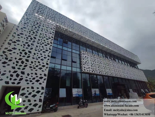 Painel sólido de revestimento de alumínio de punção CNC para decoração de parede