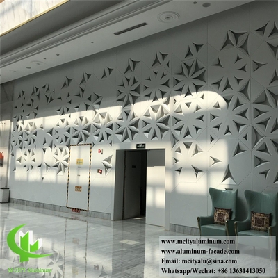 Painel sólido de revestimento de alumínio de punção CNC para decoração de parede