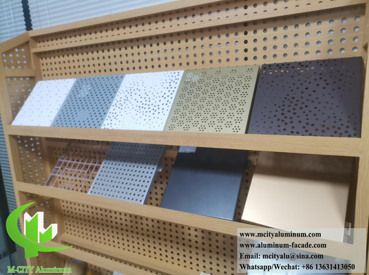 Ecrã de metal arquitetônico CNC de corte padrão de perfuração para decoração de revestimento de parede
