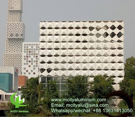 Ecrã de jardim 3d de metal e alumínio ecrã de privacidade de metal folha de revestimento de fachada 2,5m decoração de fachada de parede