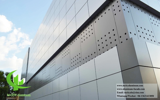 Arquitetura Perforação de Alumínio de fachada revestimento de painéis de alumínio sólido