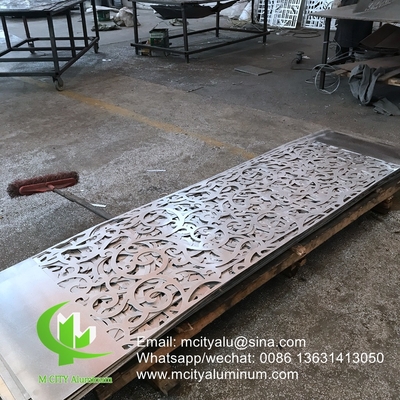 Metal Painel perforado de alumínio para fachada vedação de privacidade vedação com tela de perfuração de metal de espessura 2 mm