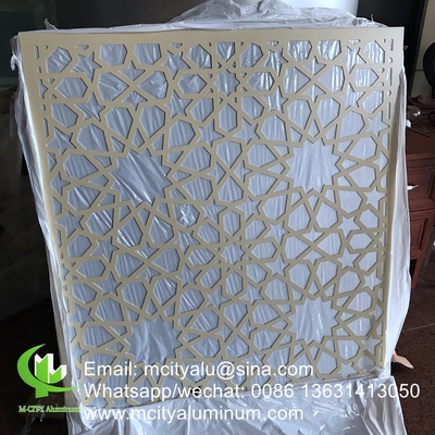folha de revestimento de fachada de alumínio de estilo muçulmano para decoração de fachada de parede de cortina exterior