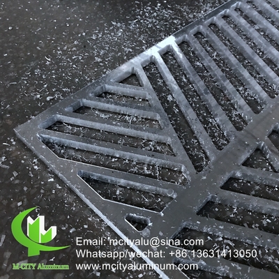 Cobertura decorativa exterior para lâmpada de rua feita sob encomenda painel perforado de alumínio para painel de parede