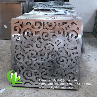 Folha decorativa de tecto de painel de corte de alumínio para janelas de vedação de revestimento de fachada de painel de tecto