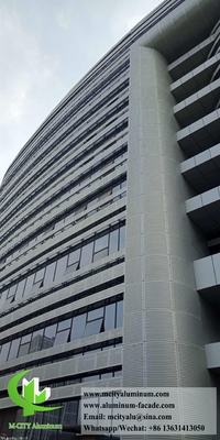 Façadas de alumínio exterior Painéis de alumínio sólido Revestimento impermeável PVDF