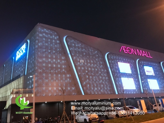 Metal Painel perforado de alumínio para fachada vedação de privacidade vedação com tela de perfuração de metal de espessura 2 mm