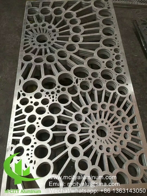Metal Painel perforado de alumínio para fachada vedação de privacidade vedação com tela de perfuração de metal de espessura 2 mm
