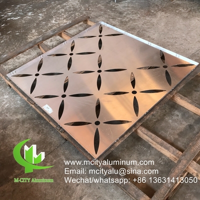 1m x 2m revestimento de parede de metal folha de alumínio sólido tela de metal para edifícios decoração de fachada de parede