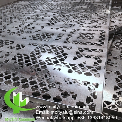 3mm Laser Cut Metal Screen painéis de alumínio para revestimento de parede fachadas divisores de sala