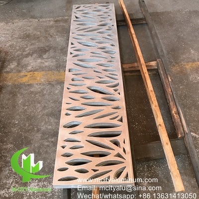 2 mm Painel decorativo de fachada perforada de alumínio para revestimento de fachada de parede de cortina painel de parede tela perforada