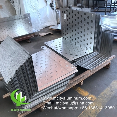 2 mm Painel decorativo de fachada perforada de alumínio para revestimento de fachada de parede de cortina painel de parede tela perforada
