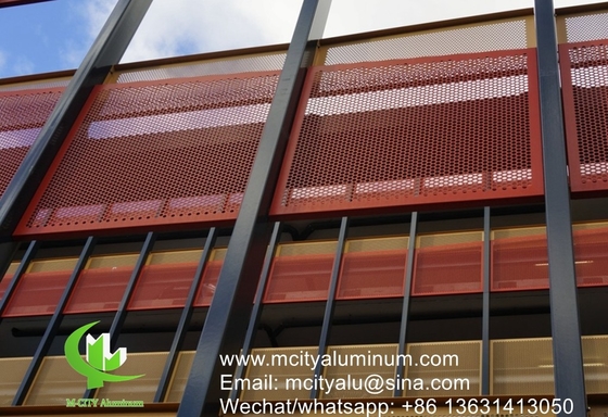 Folha perfurada de alumínio para revestimento de parede de fachada painel de revestimento de edifício exterior para edifício ou teto