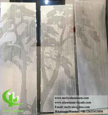 Façade de alumínio perfurado personalizável Fácil instalação e manutenção