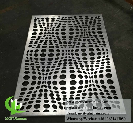 Revestimento de coluna de metal com modelo de corte a laser