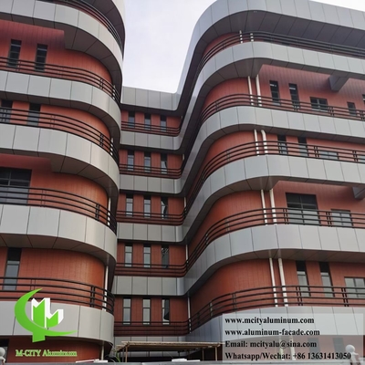Revestimento externo Painel de alumínio sólido Revestimento PVDF resistente a intempéries