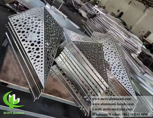 Revestimento de parede de metal de forma 3D Folha de alumínio de corte CNC painel de parede feito sob medida