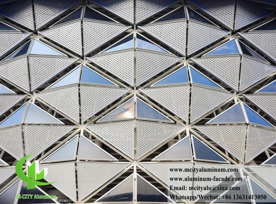 Revestimento de parede de metal de forma 3D Folha de alumínio de corte CNC painel de parede feito sob medida