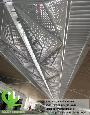 Revestimento de alumínio padrão de corte a laser 3D PVDF revestimento durável