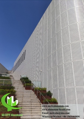 Painéis de revestimento de metal arquitetônico Ecrã de alumínio Sistema de fachada de shopping mall
