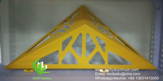 3D fachada perfurada alumínio fachada decorativa revestimento de parede exterior edifício cortina parede padronizada fachada teto