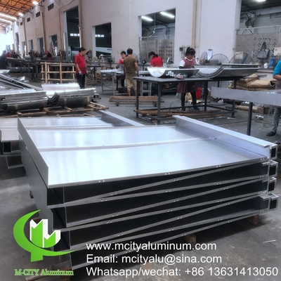 Revestimento de fachada de alumínio CNC revestimento de parede exterior edifício cortina parede padronizada teto de fachada