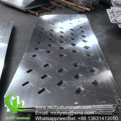 Painel de alumínio perfurado para fachada, revestimento de parede, painel de revestimento exterior de edifícios para parede cortina de edifícios