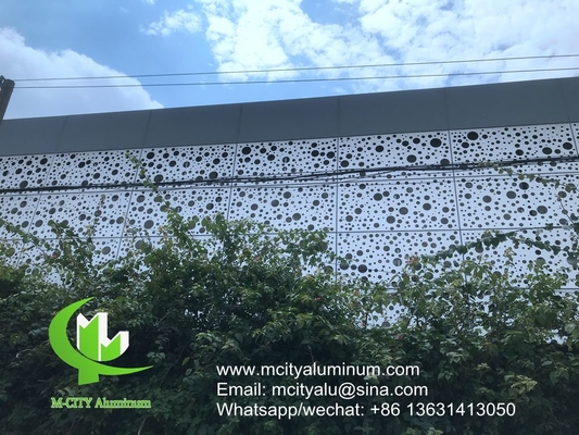 Façade gravada em CNC de alumínio decoração de fachada revestimento de parede exterior edifício cortina parede padronizada de fachada teto