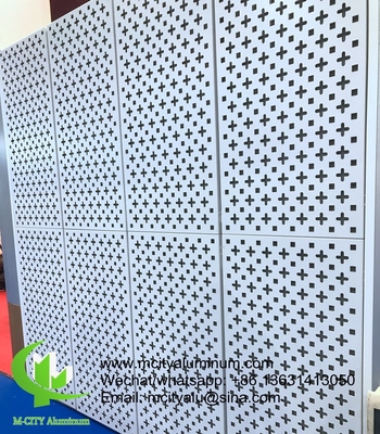 Painel de alumínio perfurado para fachada, revestimento de parede, painel de revestimento exterior de edifícios para parede cortina de edifícios