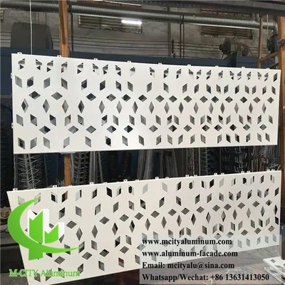 CNC painéis de alumínio Laser corte de tela de metal para cerca, tela de privacidade