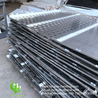 Painel esculpido de alumínio com buraco redondo perfurado utilizado para fachada exterior de edifícios para cobertura exterior