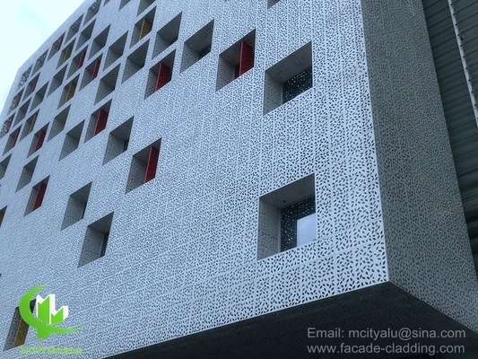 Revestimento perfurado de alumínio arquitectónico com padrões de arte