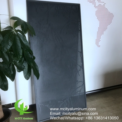 PVDF Padrões perfurados de alumínio metálico utilizados para decoração de fachadas de edifícios
