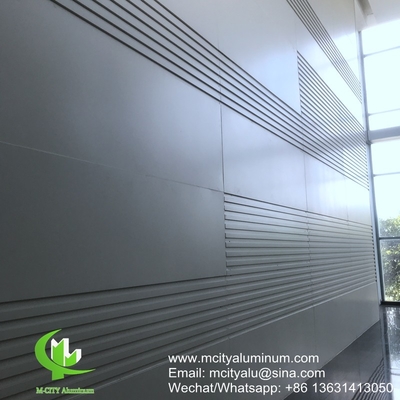 Fabrica de revestimentos metálicos de metal exterior painel sólido de metal alumínio