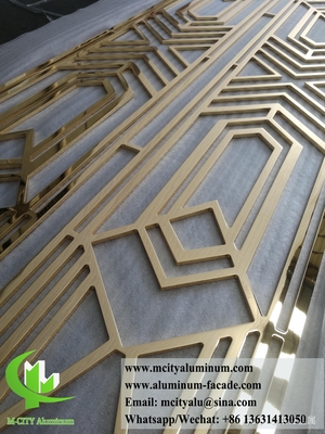 Ecrã de privacidade de chapa de alumínio Ecrã de metal com padrão de corte a laser para decoração exterior