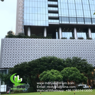 China PVDF Painel padrão perfurado de alumínio metálico usado para edifícios exteriores