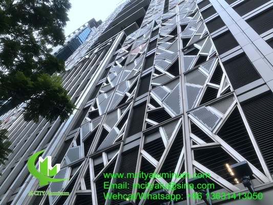 China PVDF Painel padrão perfurado de alumínio metálico usado para edifícios exteriores