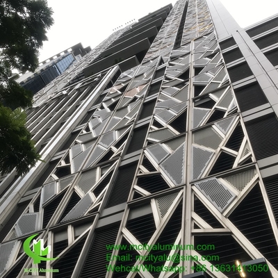 China PVDF Painel padrão perfurado de alumínio metálico usado para edifícios exteriores