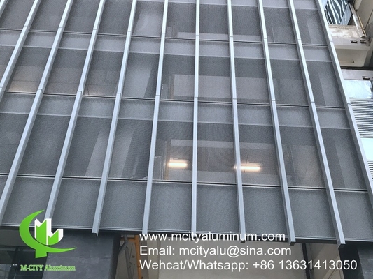 PVDF Painel não-padrão perforado de alumínio metálico utilizado para edifícios exteriores