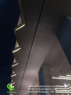 PVDF Tecto de alumínio metálico utilizado no exterior do edifício