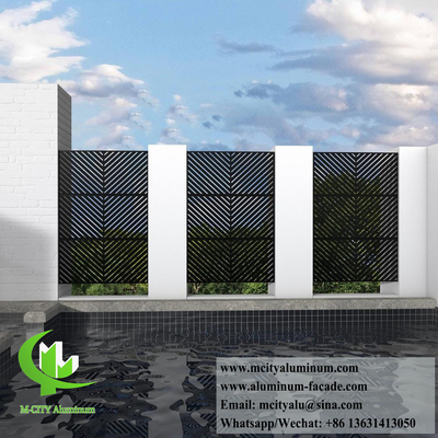 Laser Cut Metal Screen Folha de alumínio com padrão para decoração de tela de privacidade