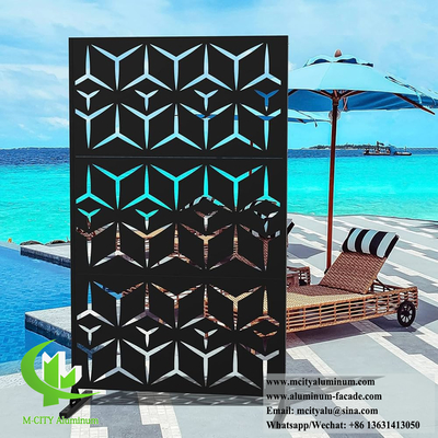 Laser Cut Metal Screen Folha de alumínio com padrão para decoração de tela de privacidade