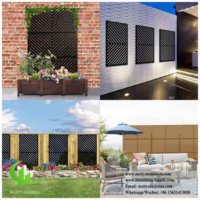 Laser Cut Metal Screen Folha de alumínio com padrão para decoração de tela de privacidade