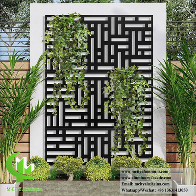 Laser Cut Metal Screen Folha de alumínio com padrão para decoração de tela de privacidade