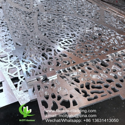 10 mm Revestimento de painel oco de alumínio metálico para revestimento exterior de fachada