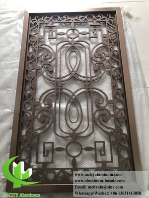 Laser Cut Metal Partition Alumínio divisor de sala de tela