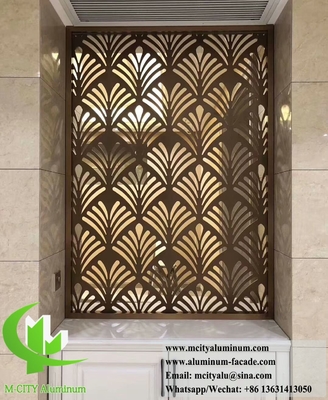 8mm Metal Screen Privacy Screen Painéis de corte a laser de alumínio para uso externo Anti-ferrugem