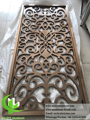 8mm Metal Screen Privacy Screen Painéis de corte a laser de alumínio para uso externo Anti-ferrugem