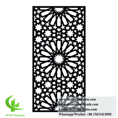 Laser Cut Metal Screen Electroplating Rust Finish com decoração de padrão